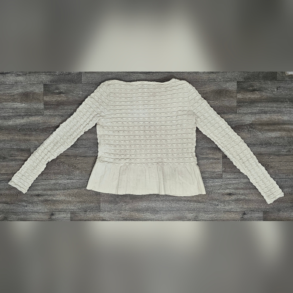 Pringle Of Scotland Merino Wool Textured Long Sleeve Sweater-Size Large - Picture 5 of 5